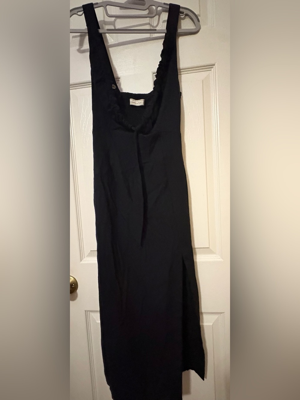 Abercrombie & Fitch Black Maxi Slip Skirt